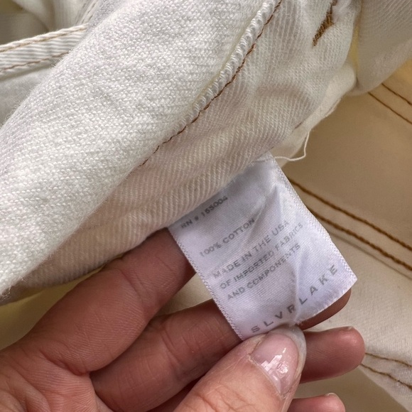 SLVRLAKE NWT Overall Shorts in Natural White Small - Picture 11 of 12